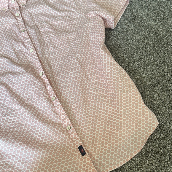 Faherty Men's Light Pink Geometric Button Down Shirt - Picture 3 of 3